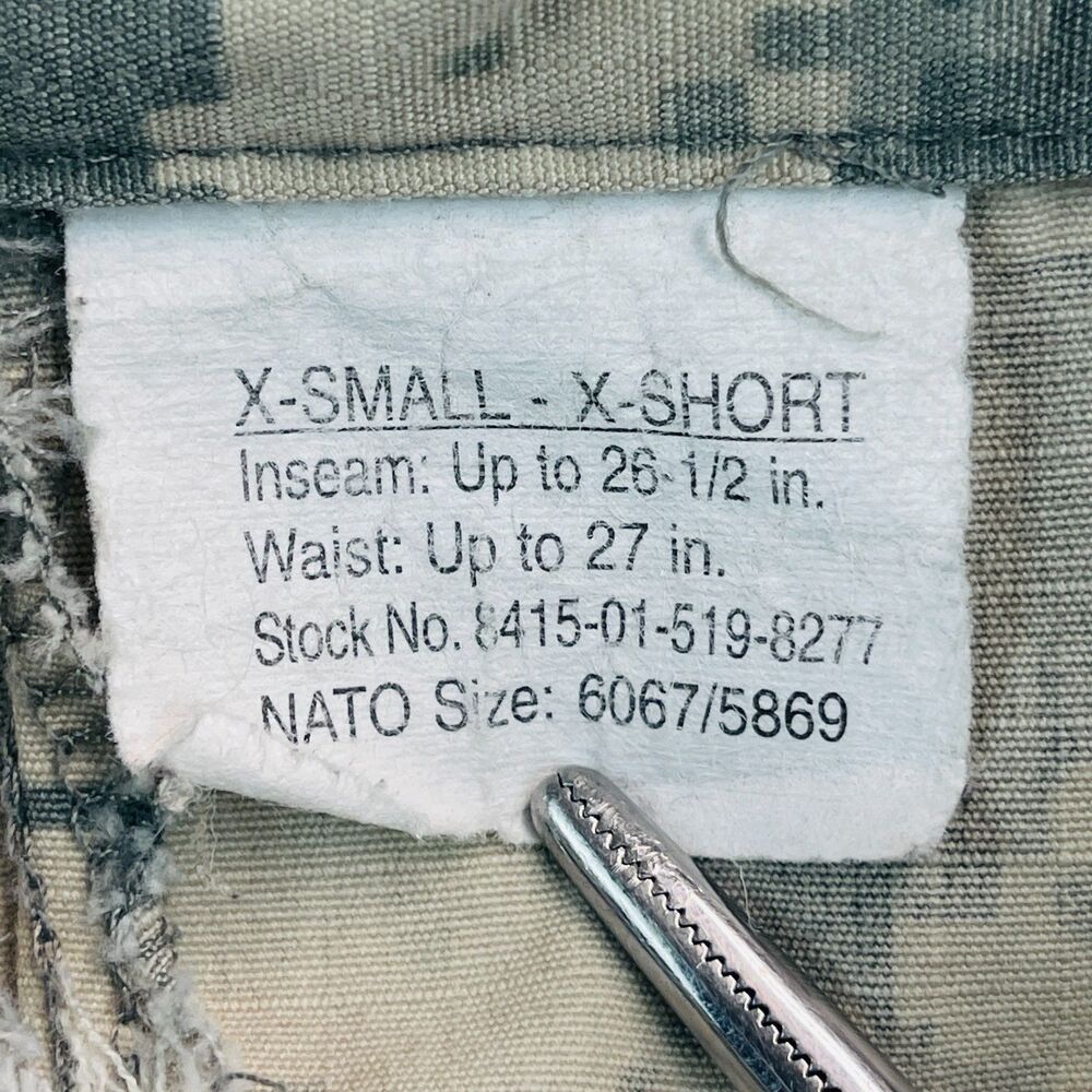 US Military Combat Pants Mens X Small Digital Camo Fire Resistant Cargo Tactical - Picture 3 of 15
